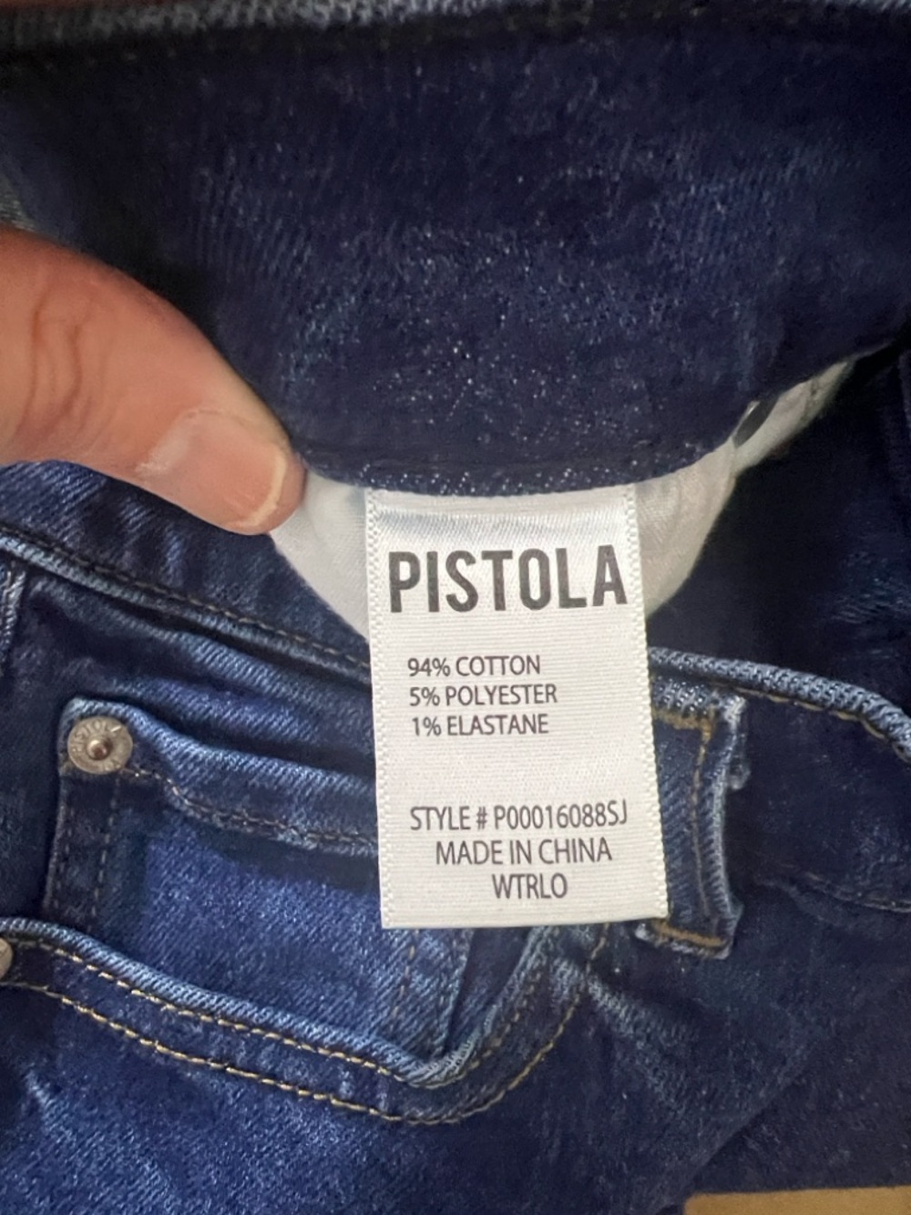 NWOT Pistola Size 25 Lennon High Rise Crop Boot Cut‎ Dark Wash Jeans - Picture 11 of 12